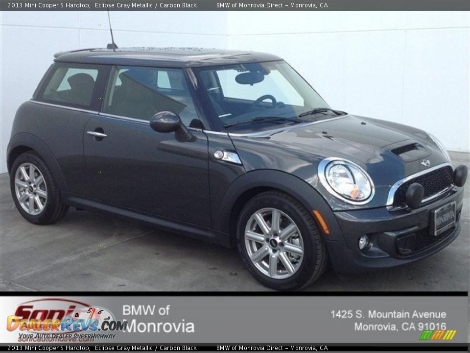 2013 Mini Cooper S Hardtop Eclipse Gray Metallic / Carbon Black Photo #1