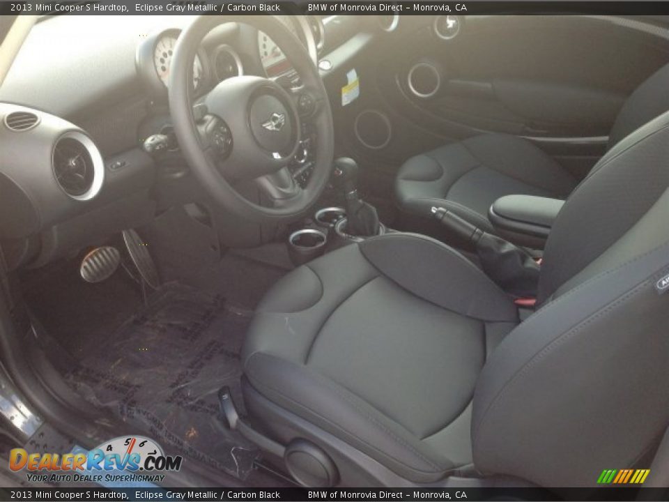 2013 Mini Cooper S Hardtop Eclipse Gray Metallic / Carbon Black Photo #6