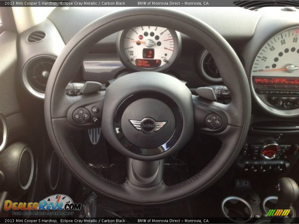 2013 Mini Cooper S Hardtop Eclipse Gray Metallic / Carbon Black Photo #9