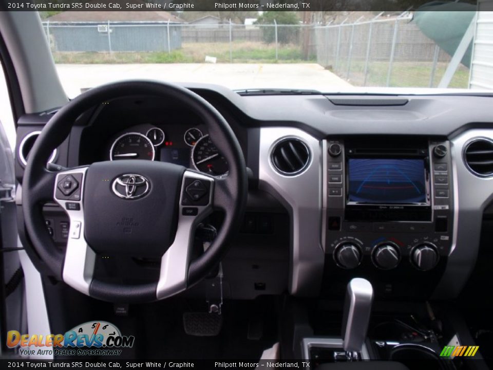 2014 Toyota Tundra SR5 Double Cab Super White / Graphite Photo #29