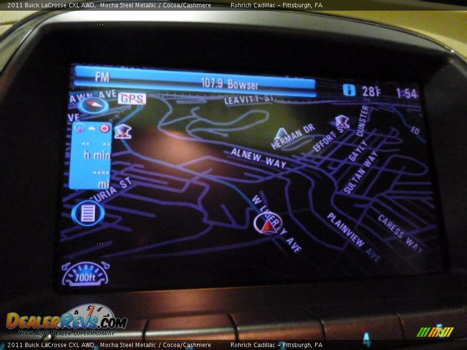 2011 Buick LaCrosse CXL AWD Mocha Steel Metallic / Cocoa/Cashmere Photo #7