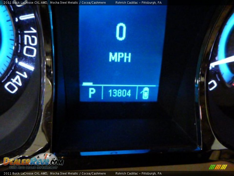 2011 Buick LaCrosse CXL AWD Mocha Steel Metallic / Cocoa/Cashmere Photo #9