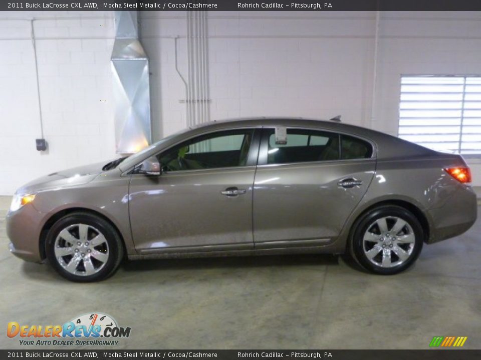 2011 Buick LaCrosse CXL AWD Mocha Steel Metallic / Cocoa/Cashmere Photo #10