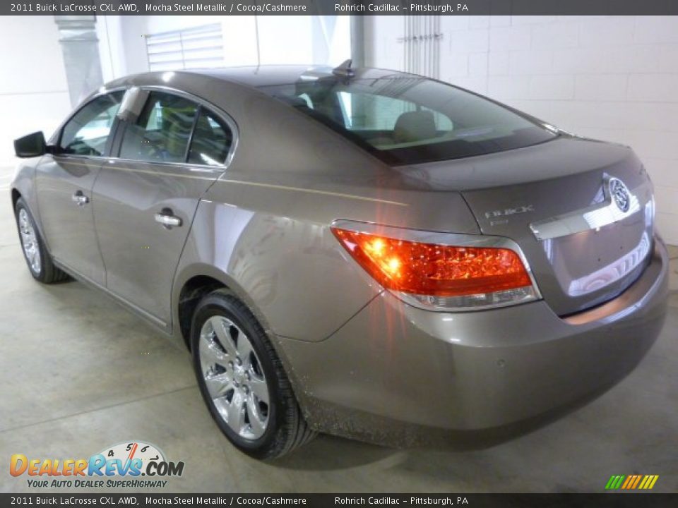 2011 Buick LaCrosse CXL AWD Mocha Steel Metallic / Cocoa/Cashmere Photo #11