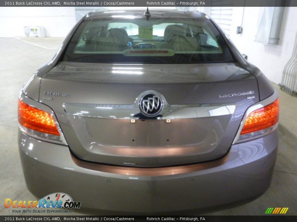 2011 Buick LaCrosse CXL AWD Mocha Steel Metallic / Cocoa/Cashmere Photo #12