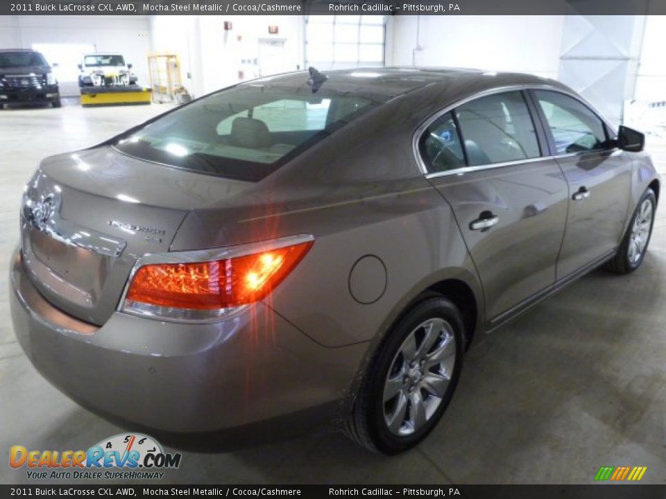 2011 Buick LaCrosse CXL AWD Mocha Steel Metallic / Cocoa/Cashmere Photo #13