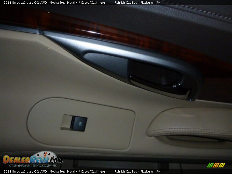 2011 Buick LaCrosse CXL AWD Mocha Steel Metallic / Cocoa/Cashmere Photo #15