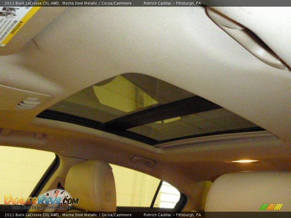 2011 Buick LaCrosse CXL AWD Mocha Steel Metallic / Cocoa/Cashmere Photo #20