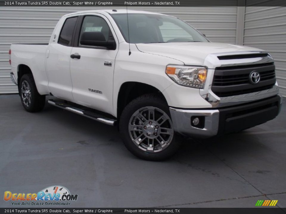 2014 Toyota Tundra SR5 Double Cab Super White / Graphite Photo #1