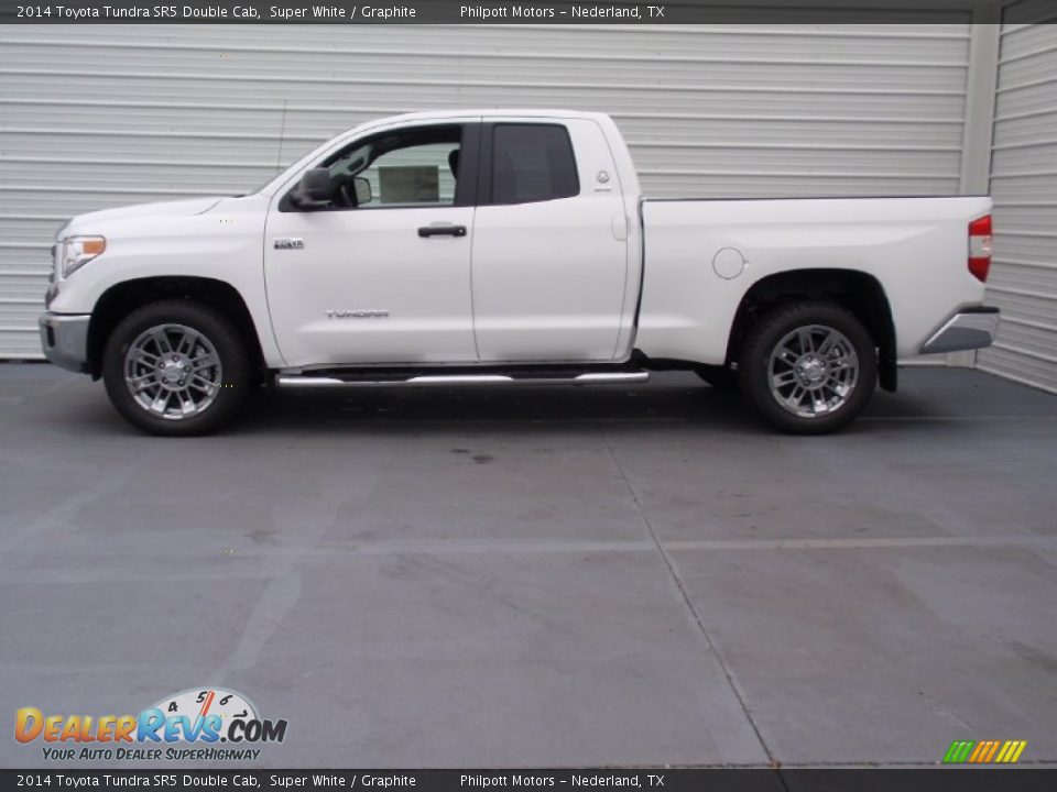 2014 Toyota Tundra SR5 Double Cab Super White / Graphite Photo #6