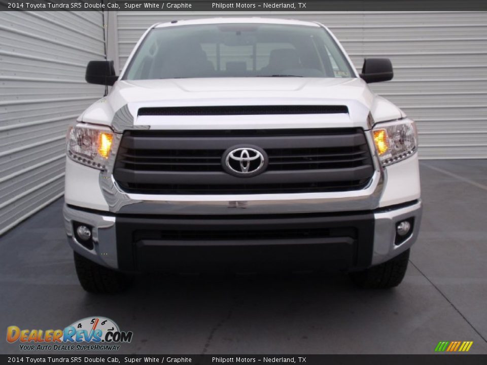 2014 Toyota Tundra SR5 Double Cab Super White / Graphite Photo #8