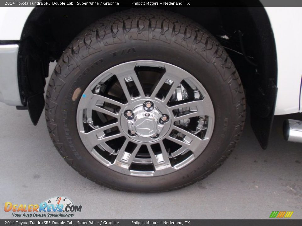 2014 Toyota Tundra SR5 Double Cab Super White / Graphite Photo #12