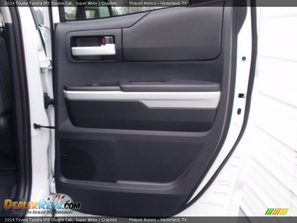 2014 Toyota Tundra SR5 Double Cab Super White / Graphite Photo #22