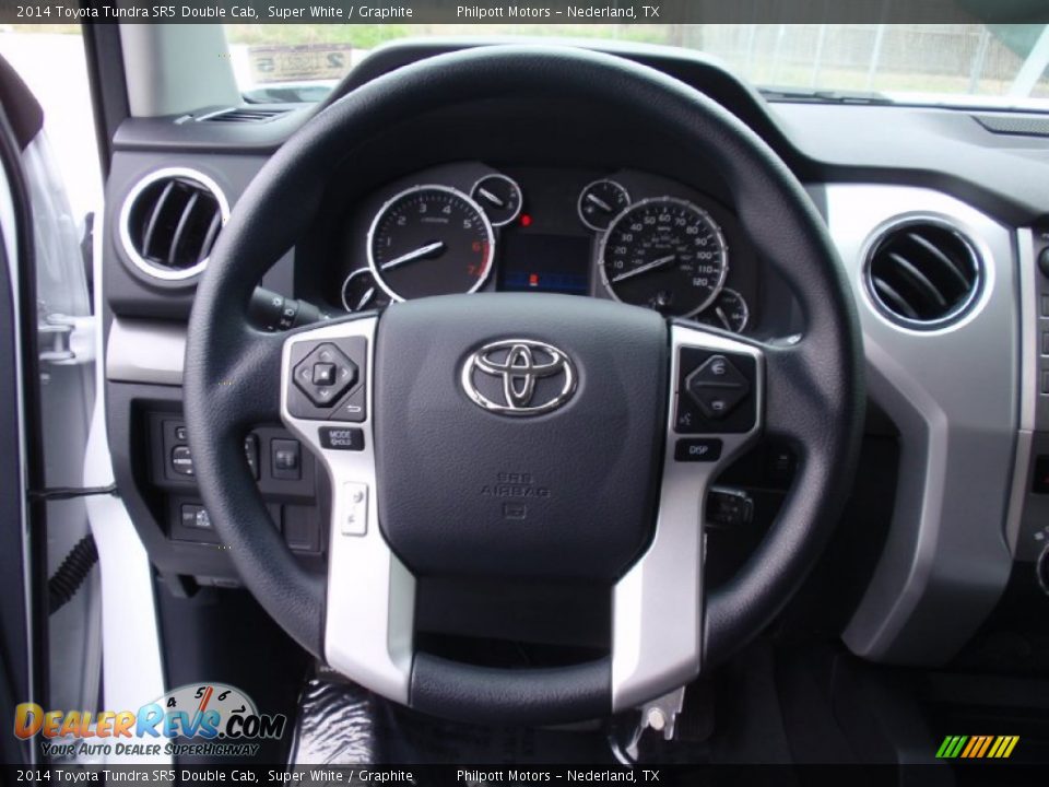 2014 Toyota Tundra SR5 Double Cab Super White / Graphite Photo #31