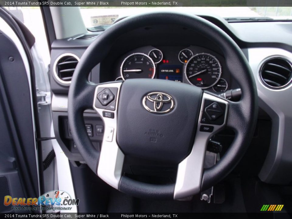2014 Toyota Tundra SR5 Double Cab Super White / Black Photo #31