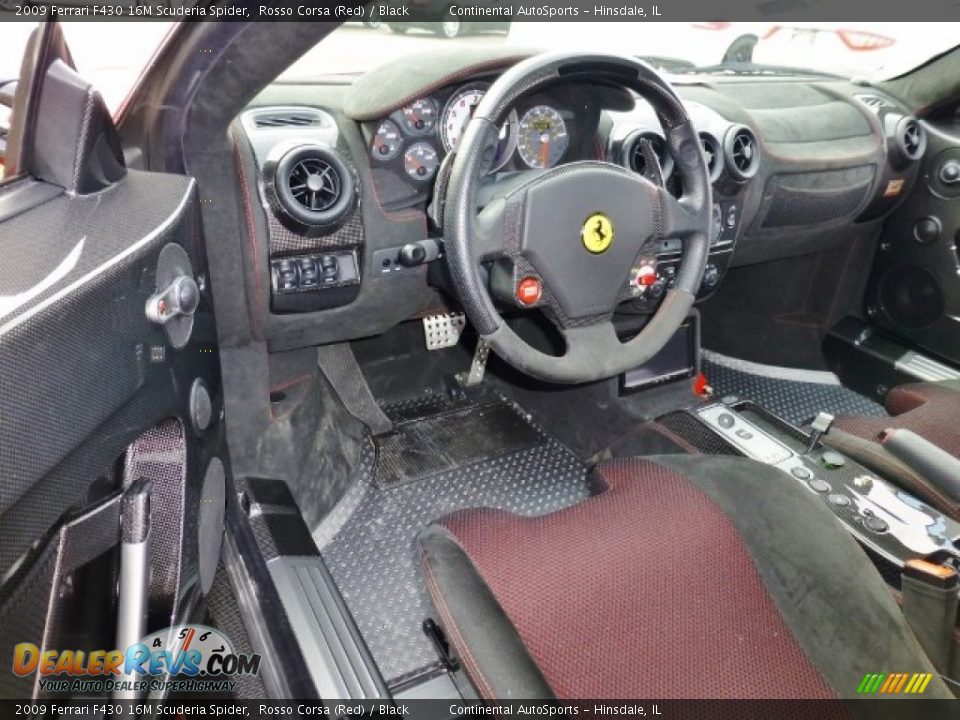 Black Interior - 2009 Ferrari F430 16M Scuderia Spider Photo #11