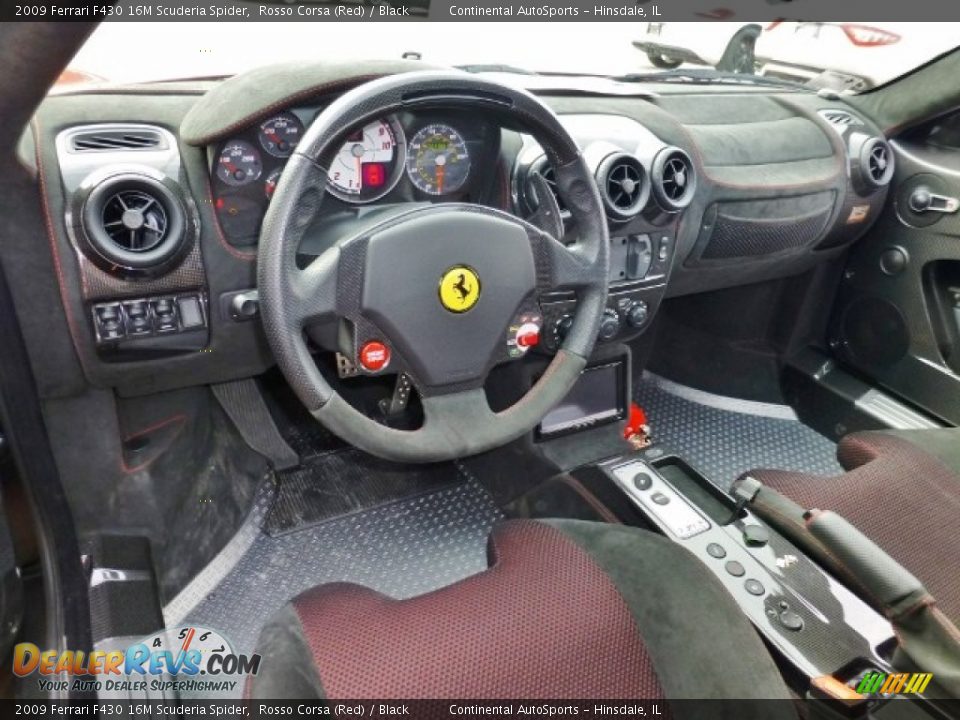 Black Interior - 2009 Ferrari F430 16M Scuderia Spider Photo #14