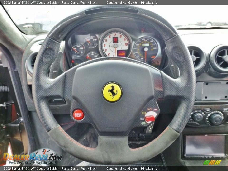 2009 Ferrari F430 16M Scuderia Spider Steering Wheel Photo #15