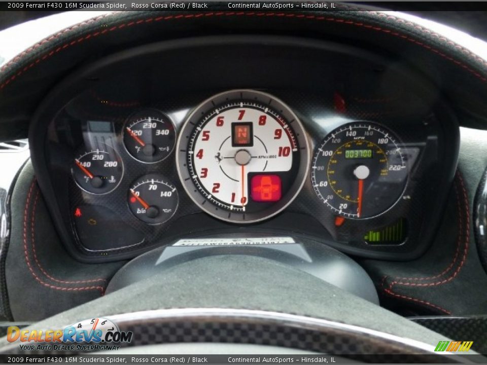 2009 Ferrari F430 16M Scuderia Spider Gauges Photo #16