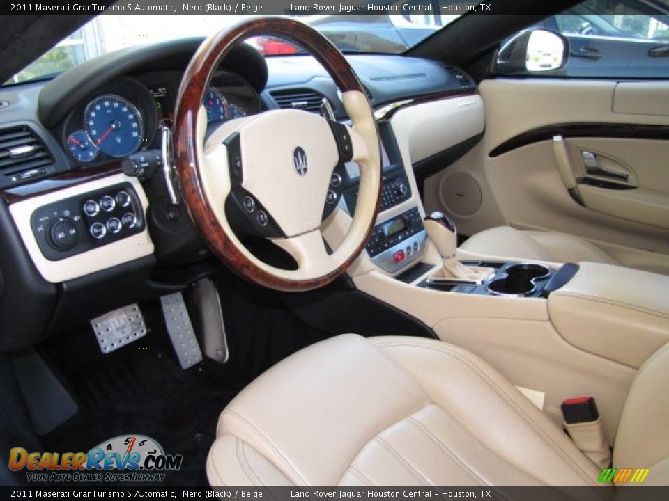 2011 Maserati GranTurismo S Automatic Nero (Black) / Beige Photo #12