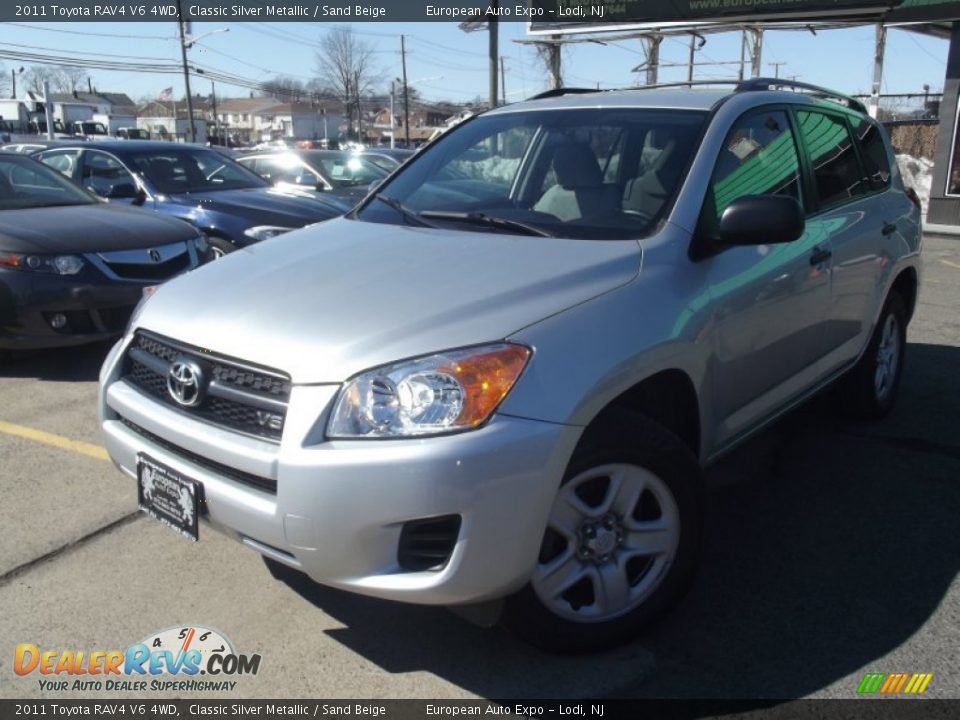 2011 Toyota RAV4 V6 4WD Classic Silver Metallic / Sand Beige Photo #1