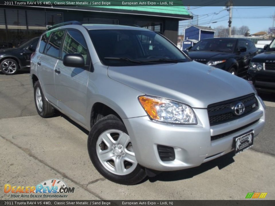 2011 Toyota RAV4 V6 4WD Classic Silver Metallic / Sand Beige Photo #2