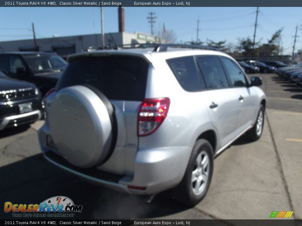 2011 Toyota RAV4 V6 4WD Classic Silver Metallic / Sand Beige Photo #3