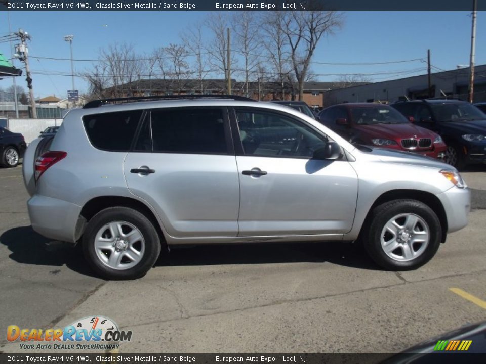 2011 Toyota RAV4 V6 4WD Classic Silver Metallic / Sand Beige Photo #6