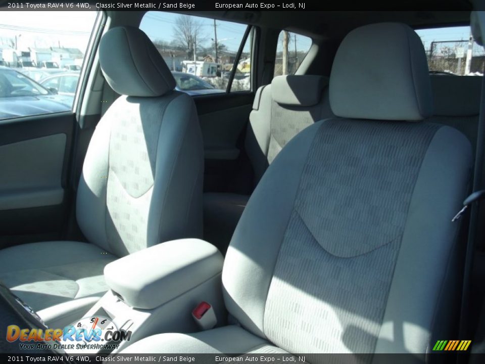 2011 Toyota RAV4 V6 4WD Classic Silver Metallic / Sand Beige Photo #10
