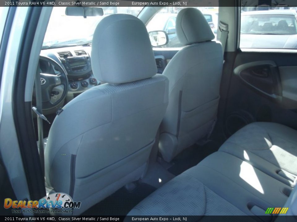 2011 Toyota RAV4 V6 4WD Classic Silver Metallic / Sand Beige Photo #11