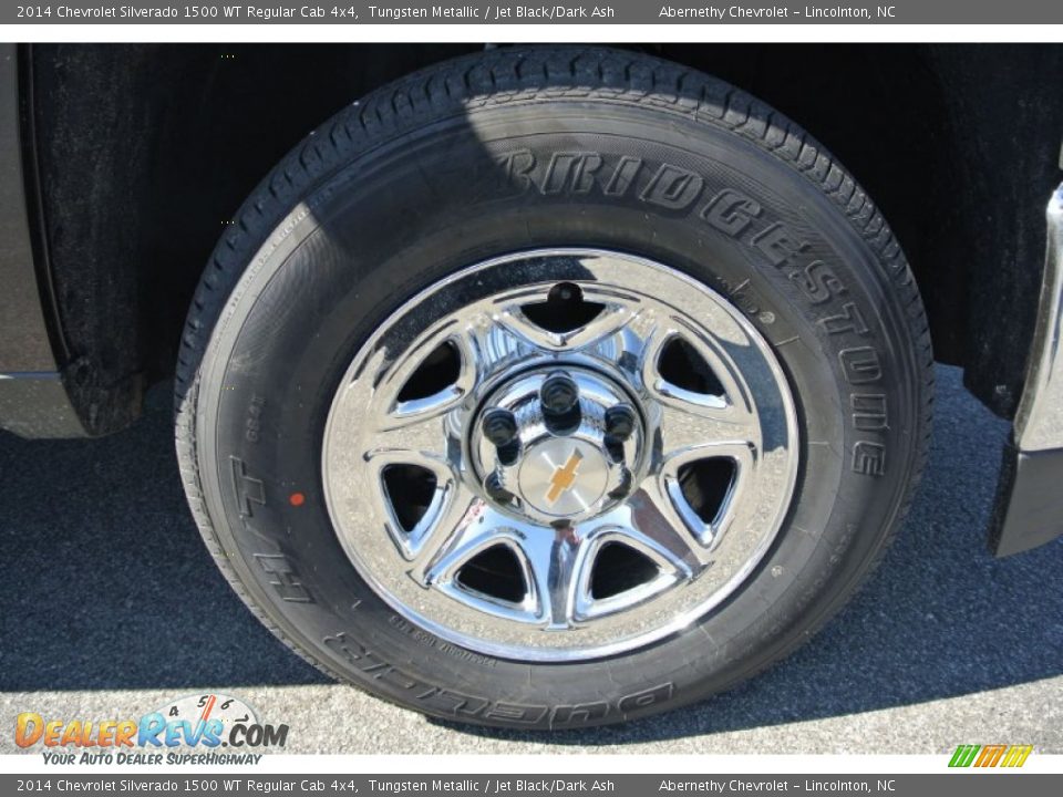 2014 Chevrolet Silverado 1500 WT Regular Cab 4x4 Tungsten Metallic / Jet Black/Dark Ash Photo #17