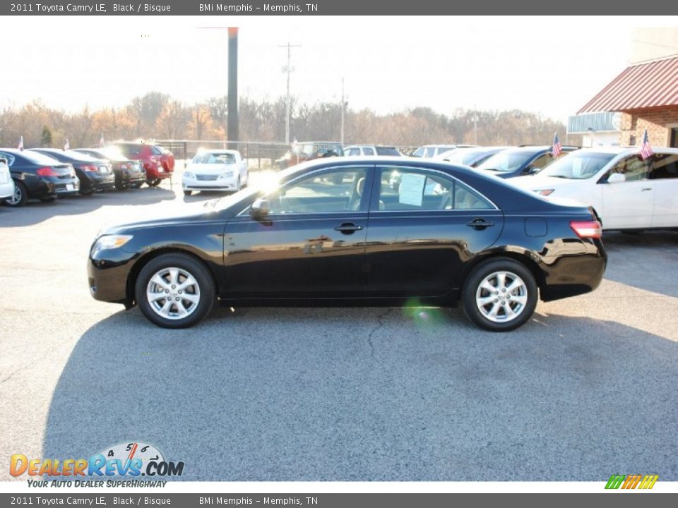 2011 Toyota Camry LE Black / Bisque Photo #2