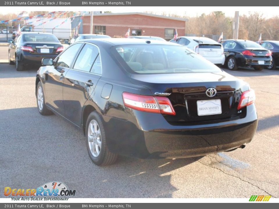 2011 Toyota Camry LE Black / Bisque Photo #3