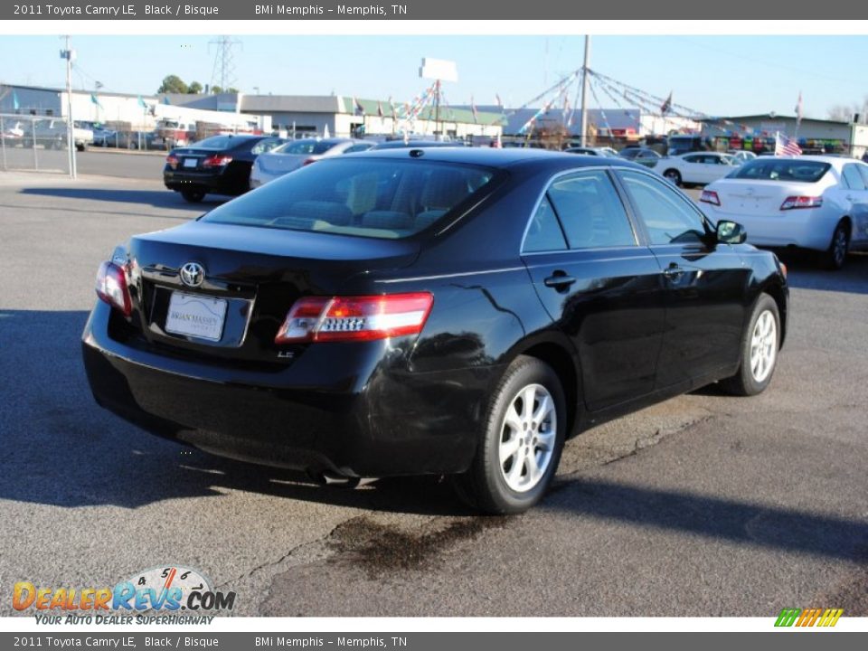 2011 Toyota Camry LE Black / Bisque Photo #4