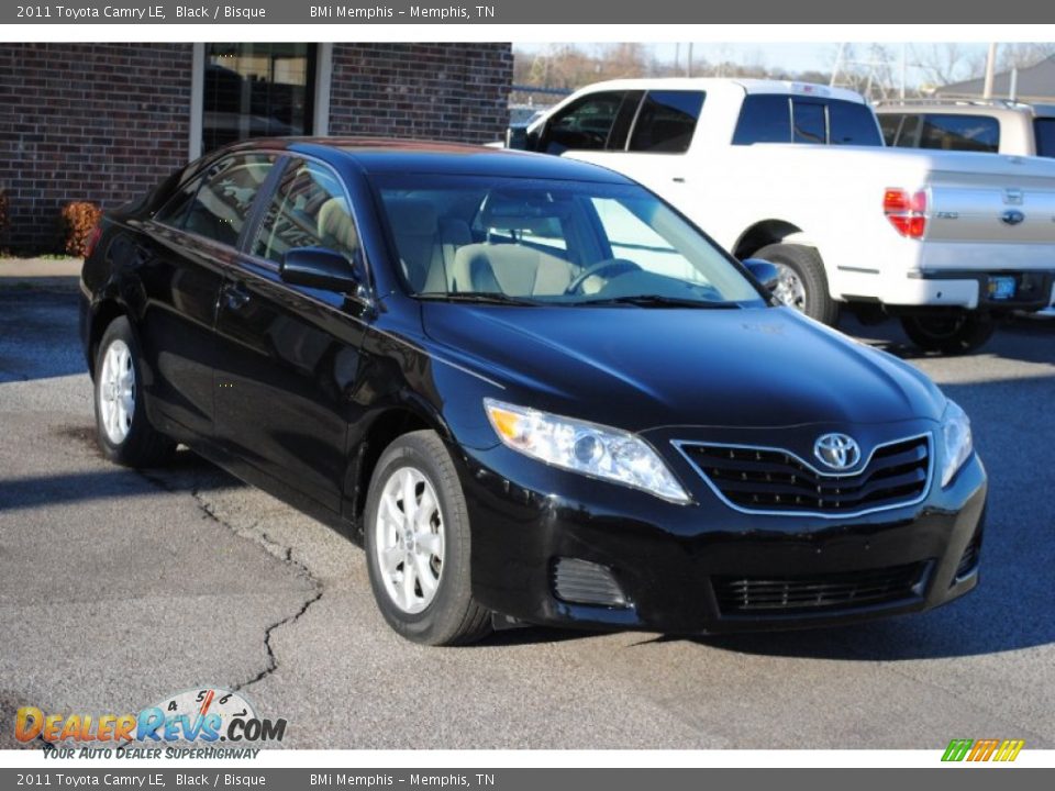2011 Toyota Camry LE Black / Bisque Photo #6