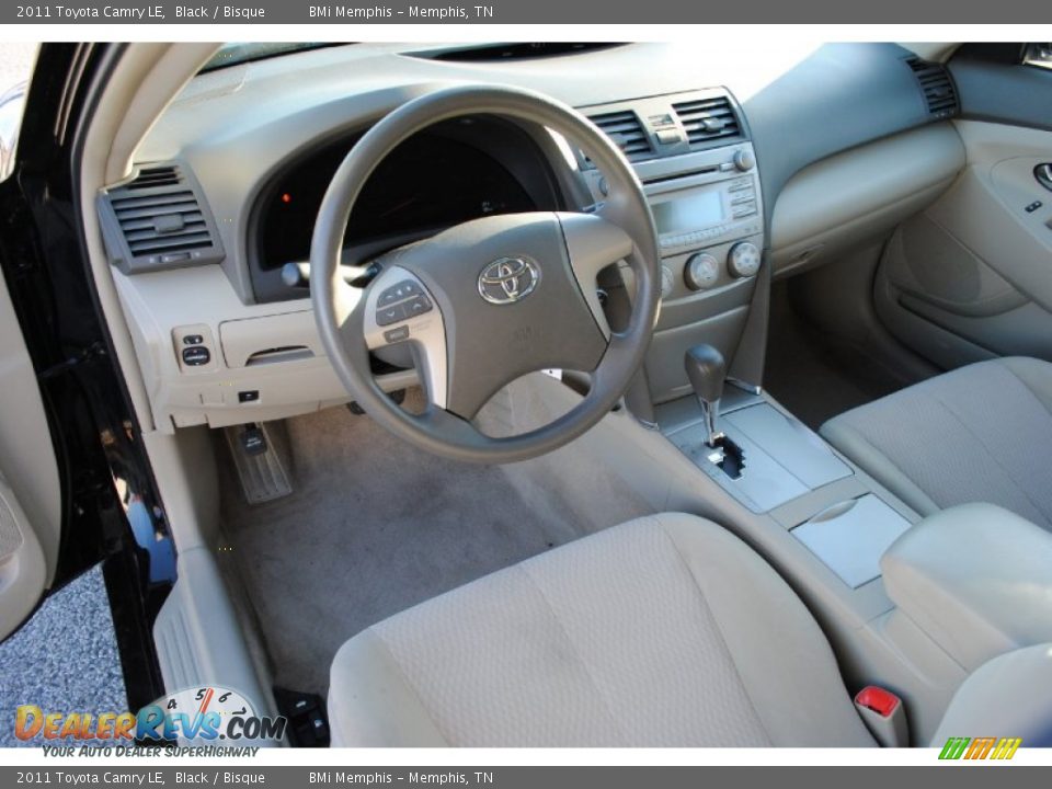2011 Toyota Camry LE Black / Bisque Photo #8
