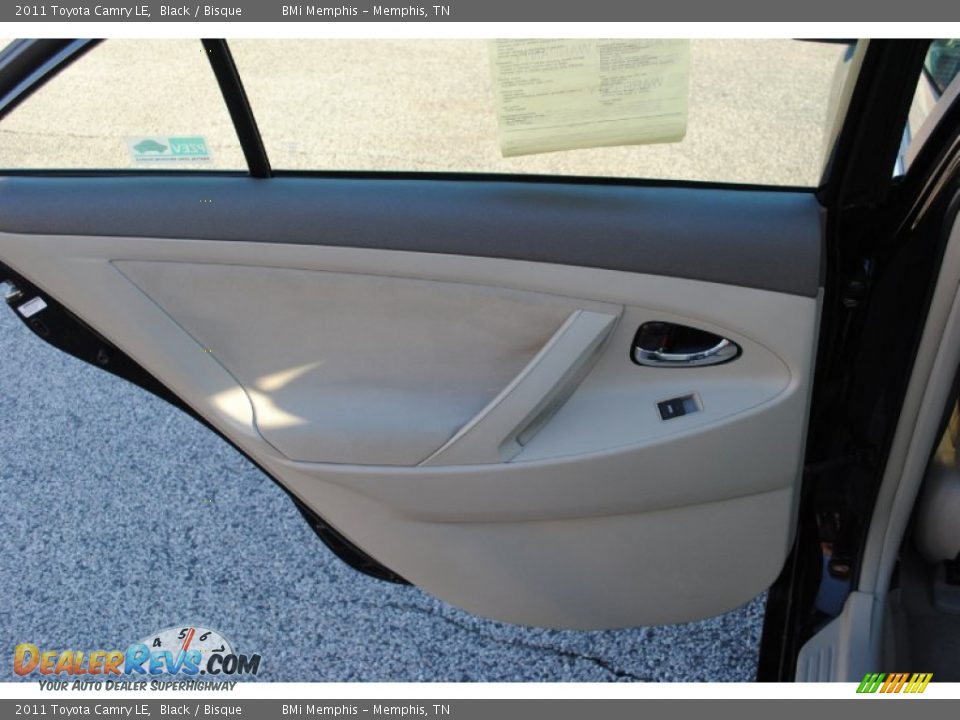 2011 Toyota Camry LE Black / Bisque Photo #11