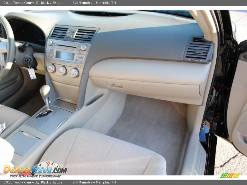 2011 Toyota Camry LE Black / Bisque Photo #12