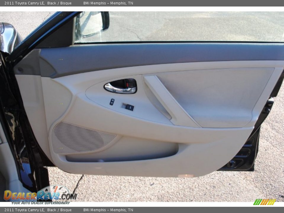 2011 Toyota Camry LE Black / Bisque Photo #13