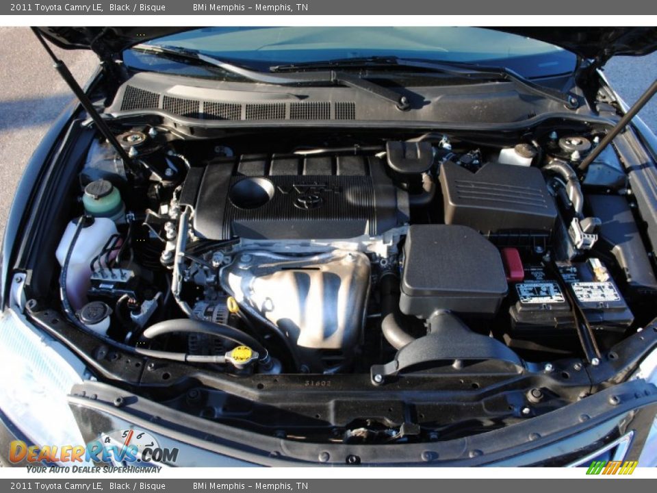 2011 Toyota Camry LE Black / Bisque Photo #16