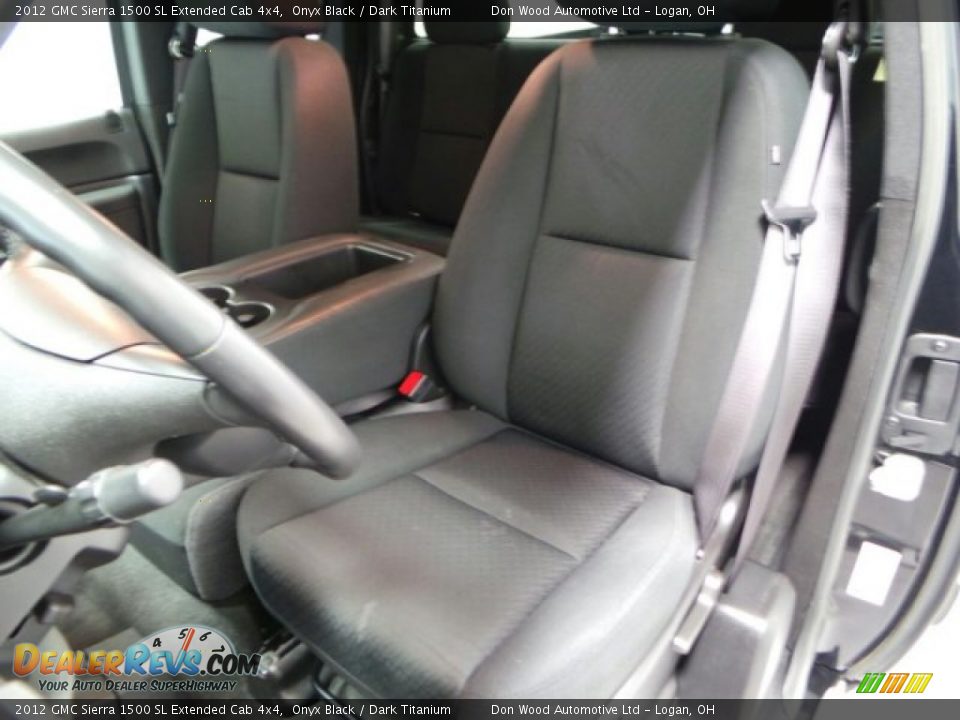 2012 GMC Sierra 1500 SL Extended Cab 4x4 Onyx Black / Dark Titanium Photo #7