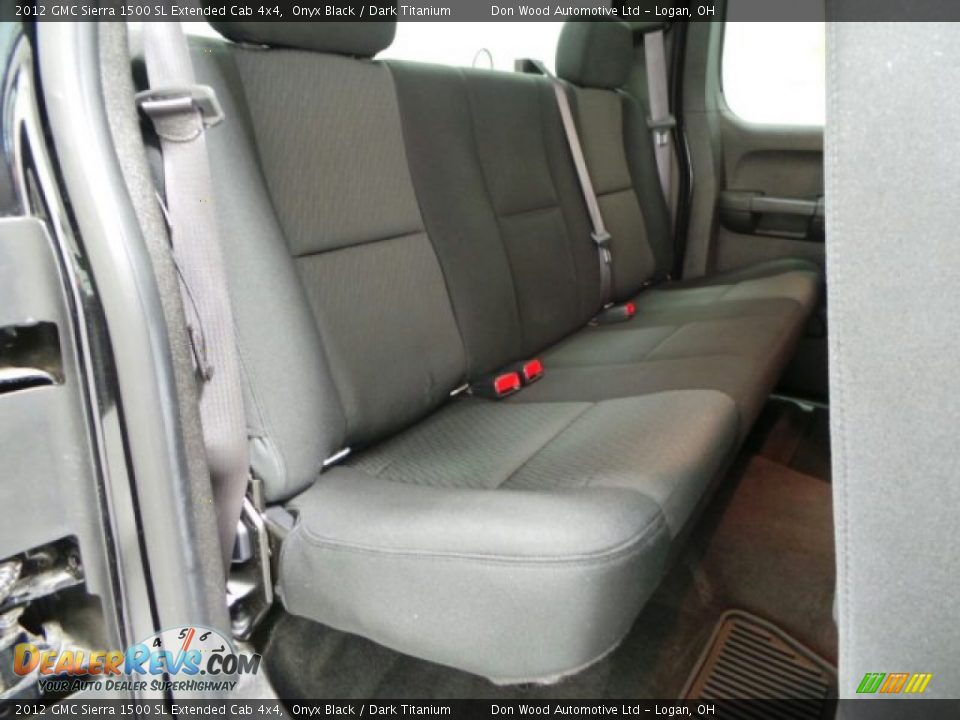 2012 GMC Sierra 1500 SL Extended Cab 4x4 Onyx Black / Dark Titanium Photo #8