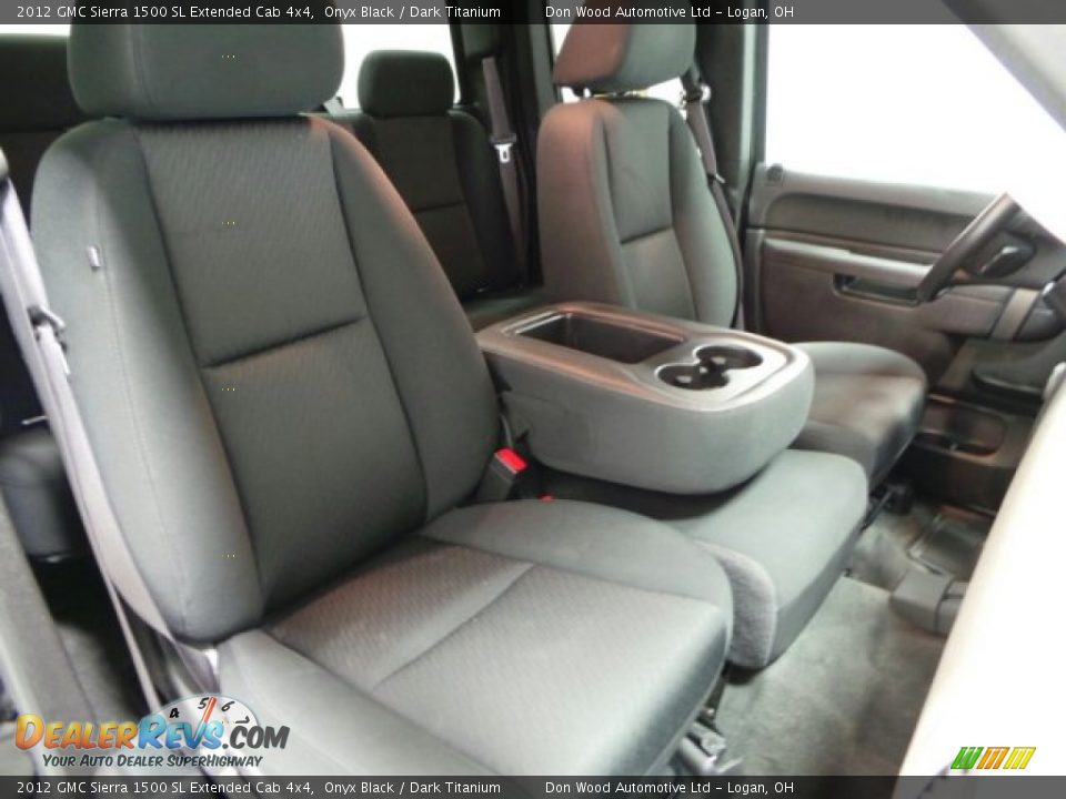 2012 GMC Sierra 1500 SL Extended Cab 4x4 Onyx Black / Dark Titanium Photo #9