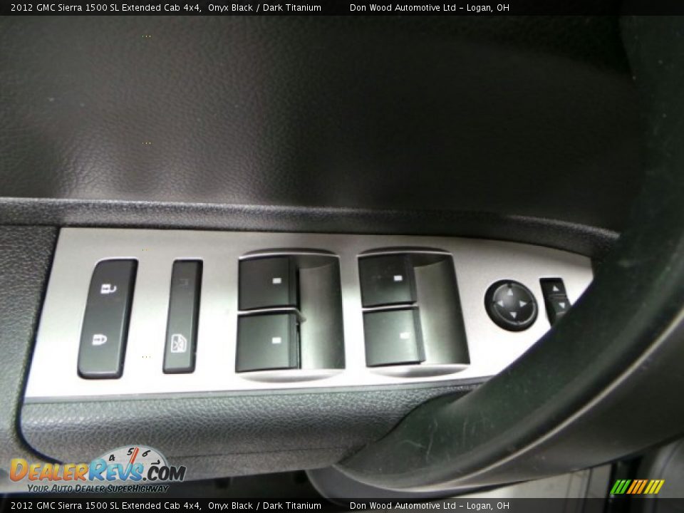 2012 GMC Sierra 1500 SL Extended Cab 4x4 Onyx Black / Dark Titanium Photo #11
