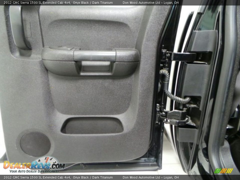 2012 GMC Sierra 1500 SL Extended Cab 4x4 Onyx Black / Dark Titanium Photo #12