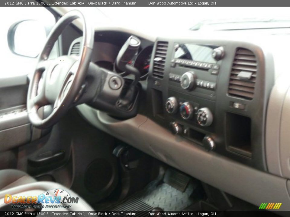 2012 GMC Sierra 1500 SL Extended Cab 4x4 Onyx Black / Dark Titanium Photo #21