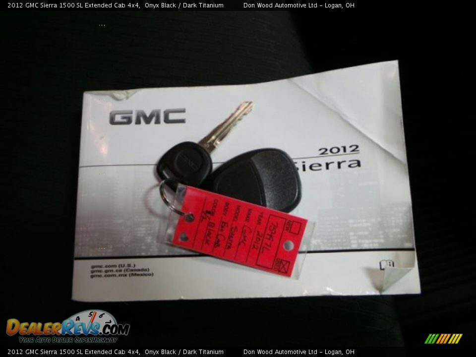 2012 GMC Sierra 1500 SL Extended Cab 4x4 Onyx Black / Dark Titanium Photo #27