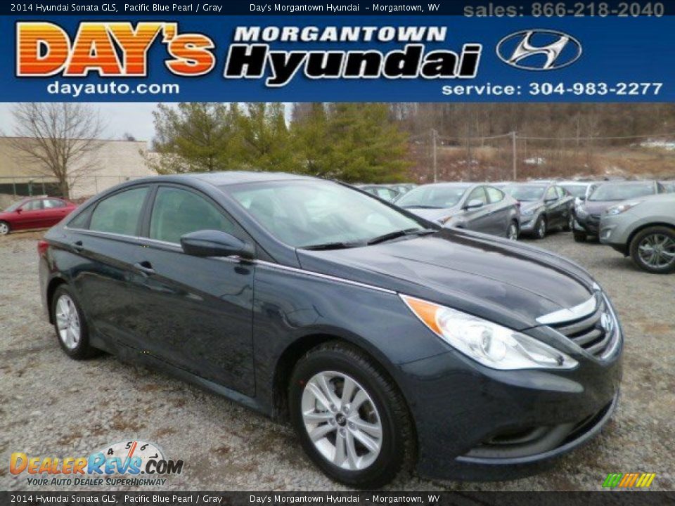 2014 Hyundai Sonata GLS Pacific Blue Pearl / Gray Photo #1