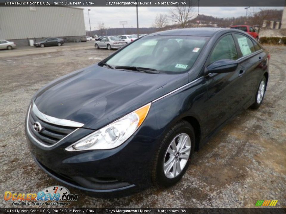 2014 Hyundai Sonata GLS Pacific Blue Pearl / Gray Photo #3