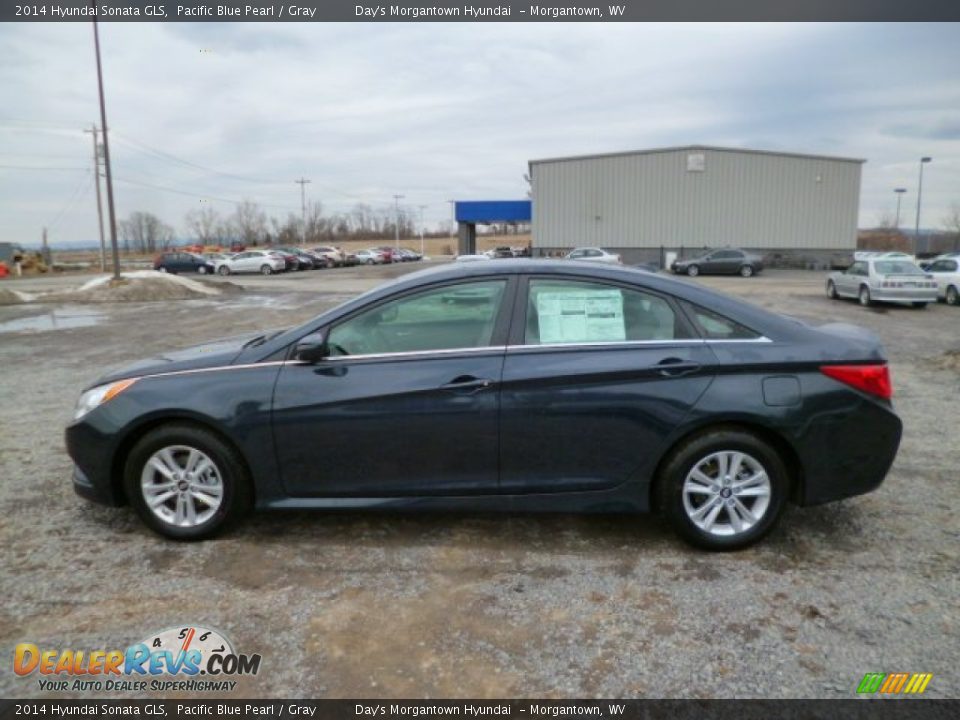 2014 Hyundai Sonata GLS Pacific Blue Pearl / Gray Photo #4